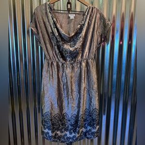 Motherhood Maternity Elegant Pink and Black Dress